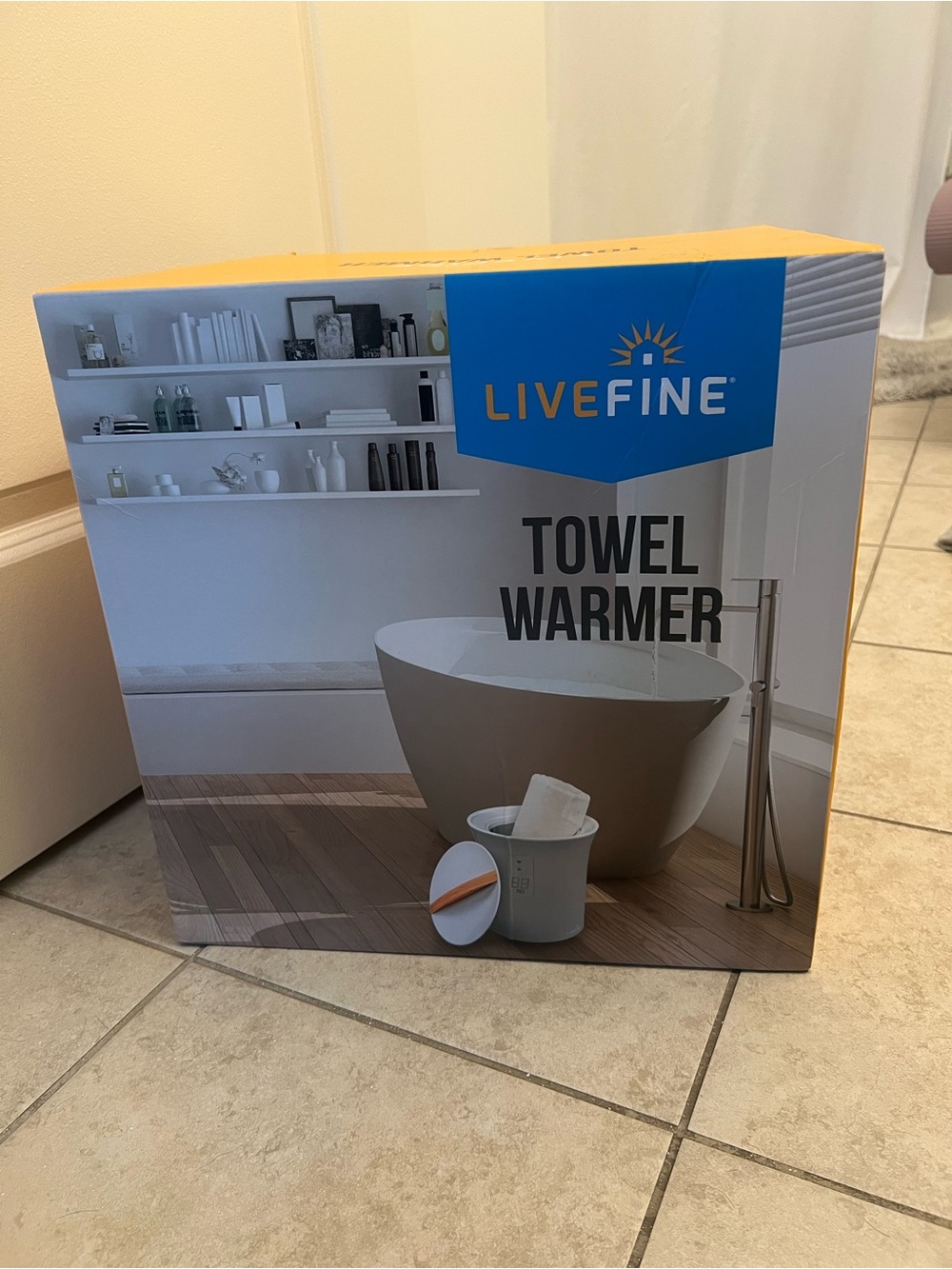White Towel Warmer - Compact Bathroom Comfort